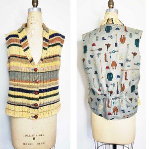 Gretel Underwood Womens Vest Handwoven Chenille Equestrian Horse Riding